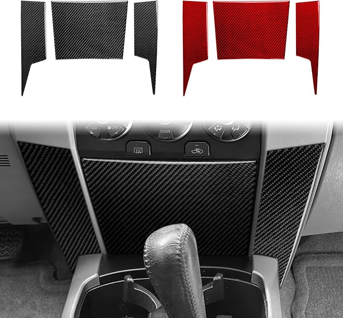 Storage Set Stickers Fit for Toyota 4Runner(N210) 2003-2009 | for 4 Runner SR5/Sport Edition/Limited | Real Carbon Fiber | Center Console Storage Cover Trim Set | Thick Overlay