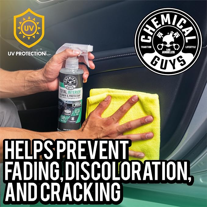 Chemical Guys SPI23416 Total Interior Cleaner and Protectant, New Car Smell, (Safe for Cars, Trucks, SUVs, Jeeps, RVs & More) 16 fl oz (Pack of 2)