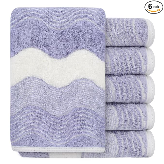 SINLAND Absorbent Coral Velvet Washcloth Ultra Soft Microfiber Face Towels 12 x 12 inch Multi-Purpose Face Cloths for Household and Sport