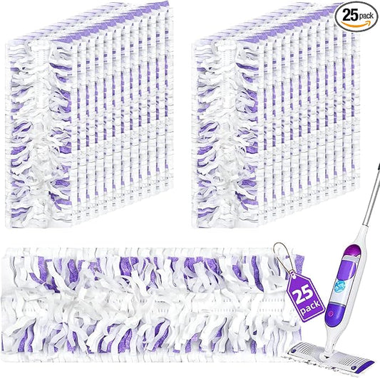 25 Pack Disposable Power Mop™ Pad Refills for Swiffer® Power Mop™ Pads | Powermop™ Pads for Multi-Surface Refills Pads for Floor Cleaning, Unscented & Thickened