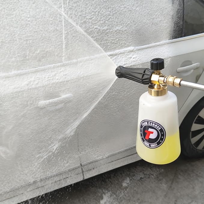 Tool Daily Pressure Washer Foam Cannon, Additional Orifice Nozzle 1.1mm | Adjustable Snow Foam Lance for Car Wash, 1/4 Inch Quick Connect, 1.5 Liter