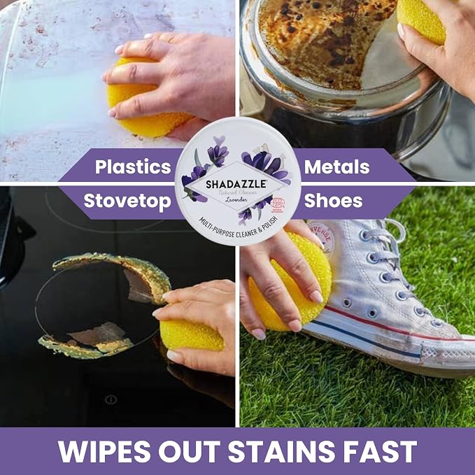 Shadazzle Natural All Purpose Cleaner and Polish – Eco friendly Multi-purpose Cleaning Product (10.58 Ounce (Pack of 1), Lavender)