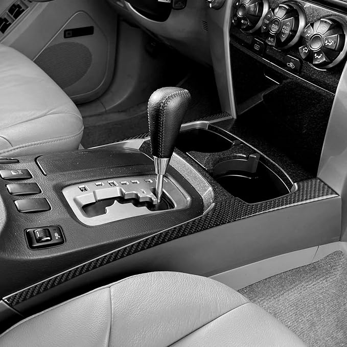 Console Side Stickers Fit for Toyota 4Runner(N210) 2003-2009 | for SR5/Sport Edition/Limited | Real Carbon Fiber | Accessories | Center Console Side Trim Cover | Self-adhesive