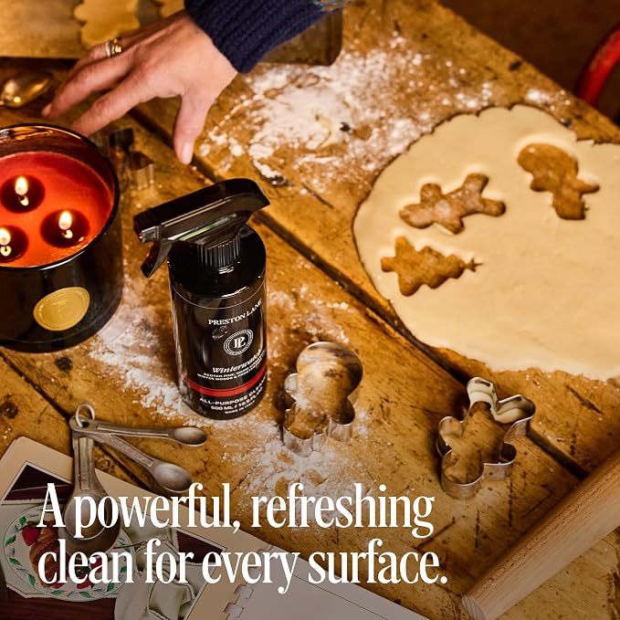 Preston Lane Luxury All Purpose Cleaner, Winterwatch Scent – Bio Based Multi Surface Spray Bottle | Streak Free Finish, Lifts Dirt, Smudges & Grease | Vegan & Cruelty Free Home Essential