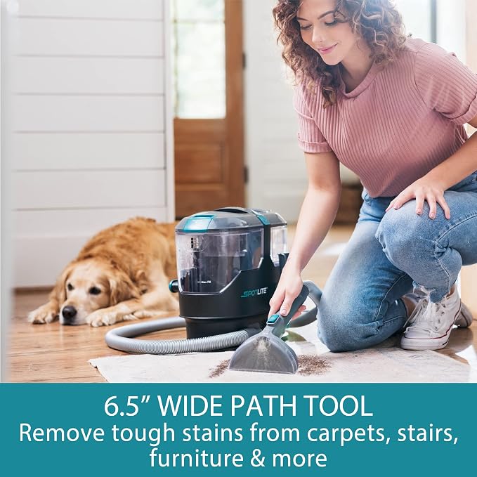 Kenmore KW2001 SpotLite Portable Carpet Spot Cleaner & Pet Stain Remover | 17Kpa Powerful Suction, Versatile Tools for Upholstery, Couches, Car, Auto Detailer