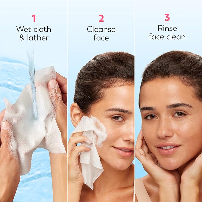 Olay Makeup Remover Wipes, Daily Facials Hydrating Face Cleanser for Normal to Dry Skin, Alcohol & Fragrance Free, Soft Face Wash Towels, Travel Essentials for Women, Convenient Dry Cloths, 66 ct