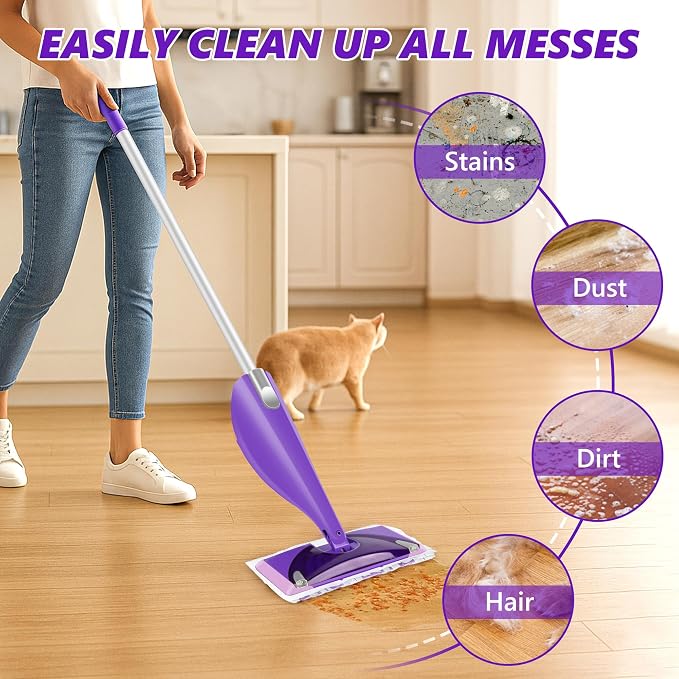 Disposable Mop Pads Refills for Swiffer WetJet Spray Mop - Wet Jet Refill Pads for All Purpose Multi Surface Hardwood Floor Cleaning - Thickened and Super Absorbent - 30 Count