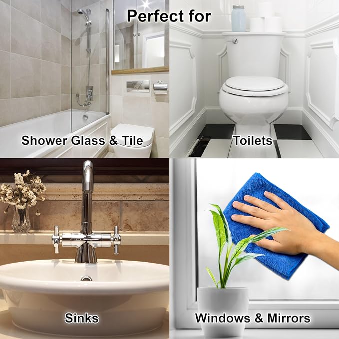Clean-X New REPEL Glass and Surface Cleaner with Barrier Technology- 32 fl. oz. – 12 Pack Cleans and repels water and soil- Professional Cleaners by UNELKO Pro