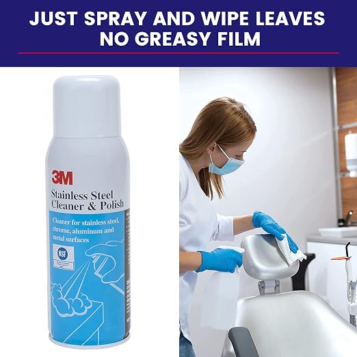 3M Stainless Steel Cleaner and Polish, 21 oz Aerosol