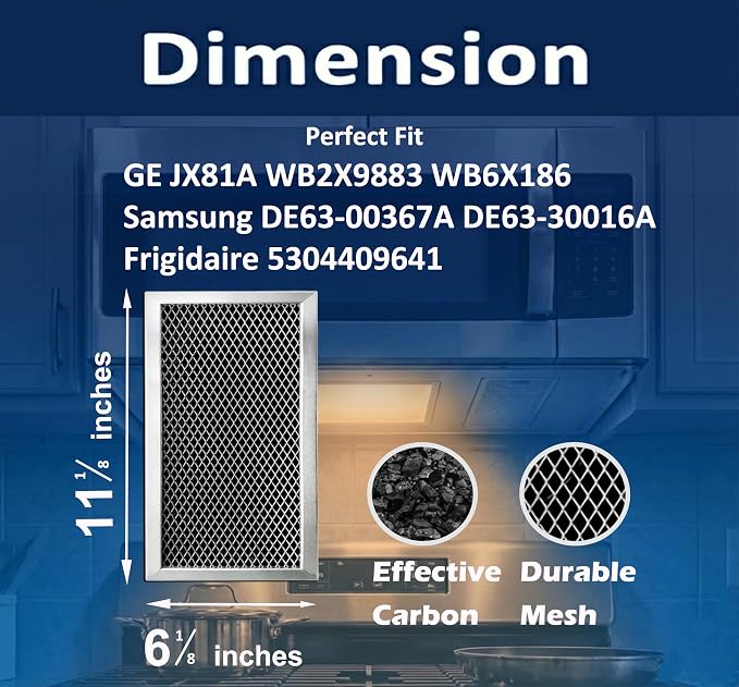 AP 6” x 11” JX81A Microwave Filter for GE WB2X9883 Samsung DE63-00367A