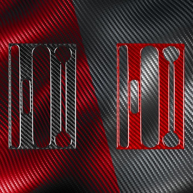Fit for Ford Expedition 2007-2014 Real Carbon Fiber Center Stickers | Center Console Radio Panel Trim | Accessories | Thick Overlay | Anti-scratch