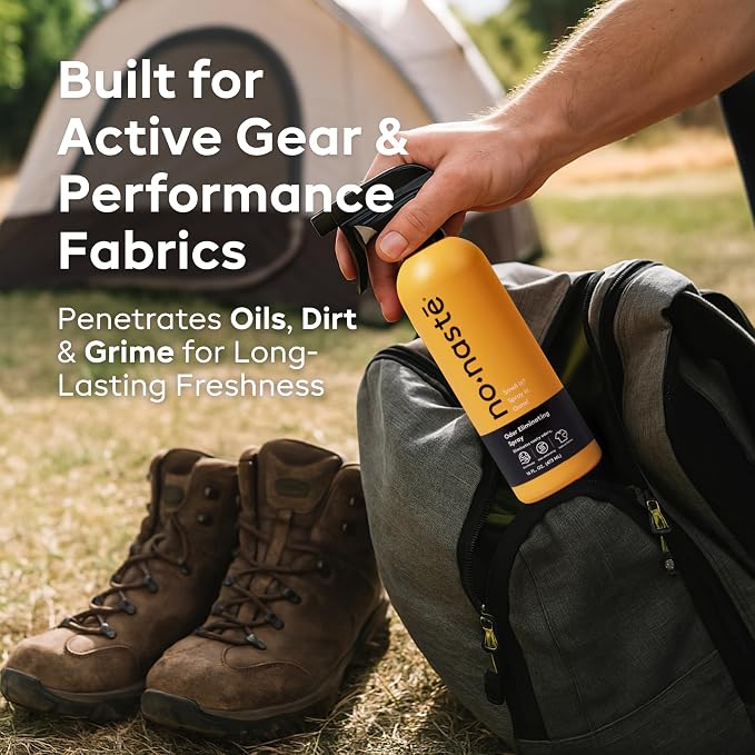 Nonaste Shoe, Sneaker & Gym Bag Odor Eliminator Spray, 16 oz, Pack of 2 | Spray Eliminates Odor in Shoes, Sneakers, Gym Bags, Sports Gear & Yoga Mats. Long-Lasting, Fabric-Safe Refresher.