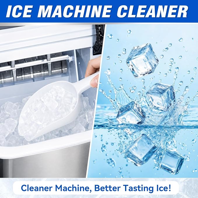 Vigorder Ice Machine Cleaner Tablets – 36 Pack, Nickel Safe Descaler for Nugget Ice Makers & Countertop Machines, Removes Build-Up & Improves Taste, 18 Months Supply