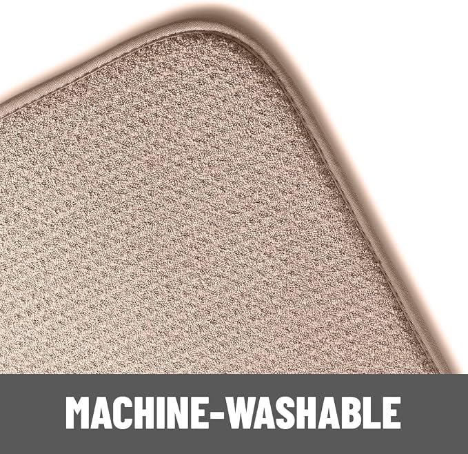 Bellemain XL Dish Mat 24" x 17" ( LARGEST MAT ) Microfiber Dish Drying Mat , Super absorbent ( Mocha )