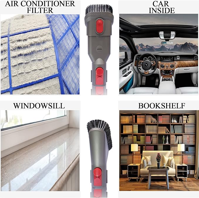 Replacement Attachments for Dyson V7 V8 V10 V11 V15 - Vacuum Accessories for Home and Car Cleaning