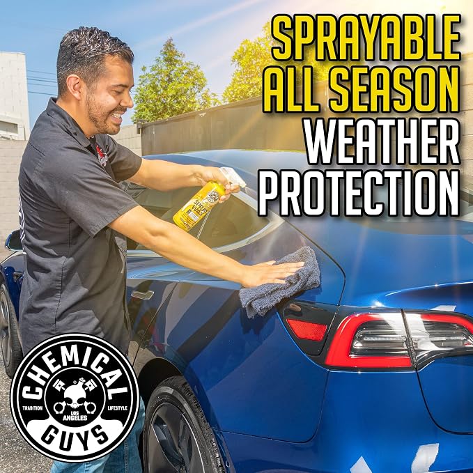 Chemical Guys, Blazin' Banana Carnauba Spray Wax, High Gloss Shine, 16 oz | Carnauba spray wax adds deep gloss and a slick layer on clean paint, glass and chrome, sweet banana scent