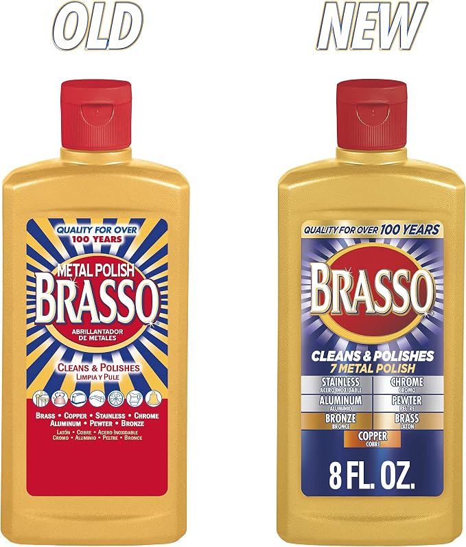 Brasso Multi-Purpose Metal Polish, 8 oz
