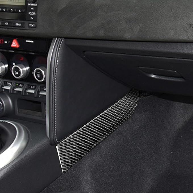 Real Carbon Fiber Trim for Subaru Accessories | for Scion FR-S/Toyota 86 2016 2017 2018 2019 2020 Central Control Side Strip Interior Thick Overlay Decal - B