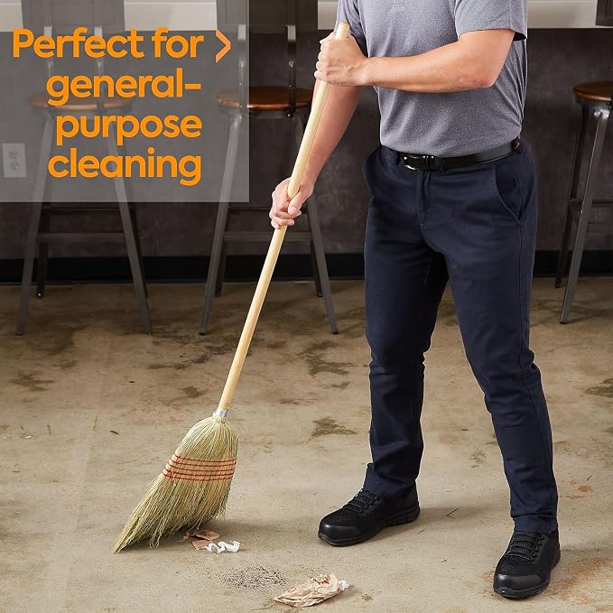 Coastwide Professional 10" Standard Corn Broom, Natural