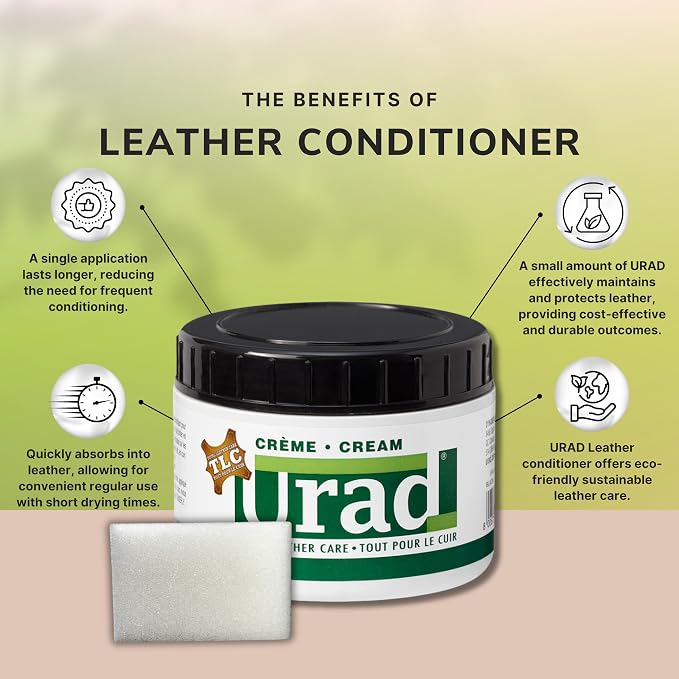 Leather Conditioner 7oz White – Premium Leather Care and Color Restoration for White Shoes, Bags, Furniture, and More