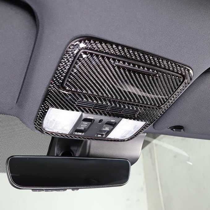 Sunroof Switch Panel Sticker, Interior Roof Dome Light Lamp Trim Cover Framefor for Honda Pilot LX Sport 2019-2022 (Front Reading Light Panel Sticker)