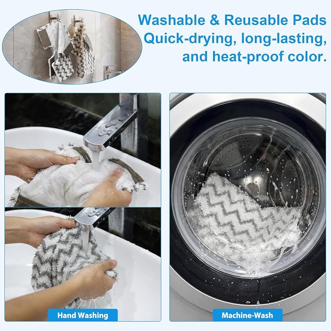 6 Pack Steam Mop Replacement Pads for Shark Genius S5003D S3973D | for Shark Lift-Away Pro Steam Mop S3973 S3973WM S5001 S5002Q S5003A S5004 S5004QW S6001WM S6002 S6003D P184WQ Steamer Pads