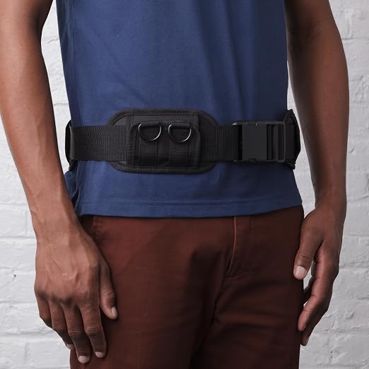 UNGER Commercial ErgoTec Belt Adjustable Length 32 to 50 Inches BSTBT | Four tool clips; Heavy-duty; Padded belt; Designed to carry window cleaning tools with ease; Quick-release buckle