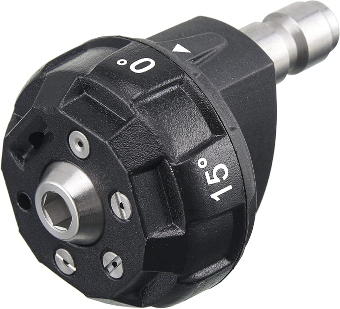 JOEJET Pressure Washer Nozzle Tips, 6-in-1 Quick Changeover, 4000 PSI | Adjustable Power Washer Spray Nozzle, Multiple Degrees in One, 1/4 Inch Quick Connect