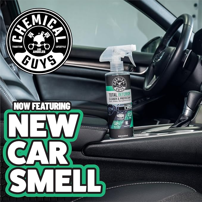 Chemical Guys, Total Interior Cleaner & Protectant, New Car Smell, 1 Gallon | Cleans leather, vinyl, plastic and glass in one step with a fresh new car scent and a factory-style finish