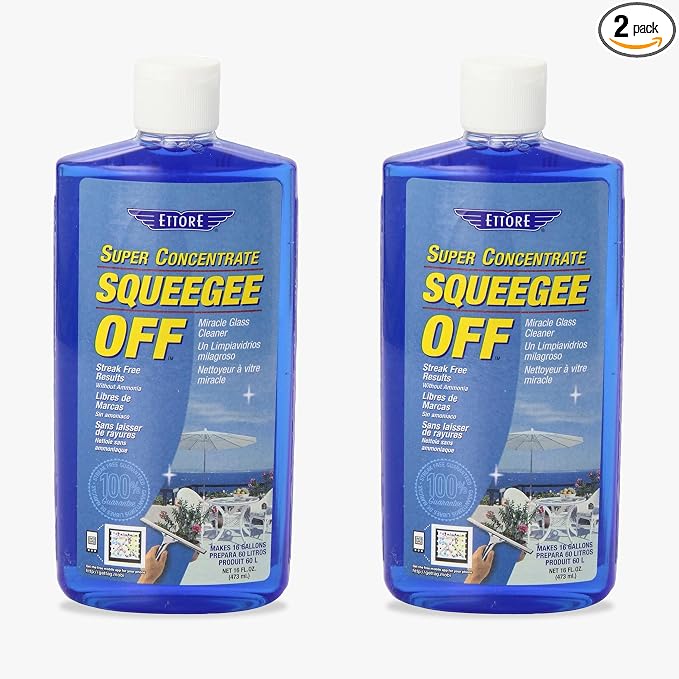 Ettore 30116 Squeegee-Off Window Cleaning Soap, 16 Fl Oz (Pack of 2)