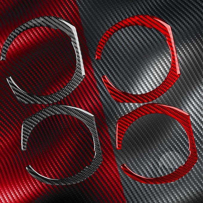 Central Console Air Vent Surround Fit for Chevrolet Blazer 2019-2025 | for L/LT/RS/Premier | Real Carbon Fiber | Accessories | Stickers | Thick Overlay | Anti-scratch