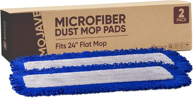 Bulk 24" Mojave Microfiber Dust Mop Pads | Wholesale Microfiber Mop Refills | Case Quantity (100 Count)