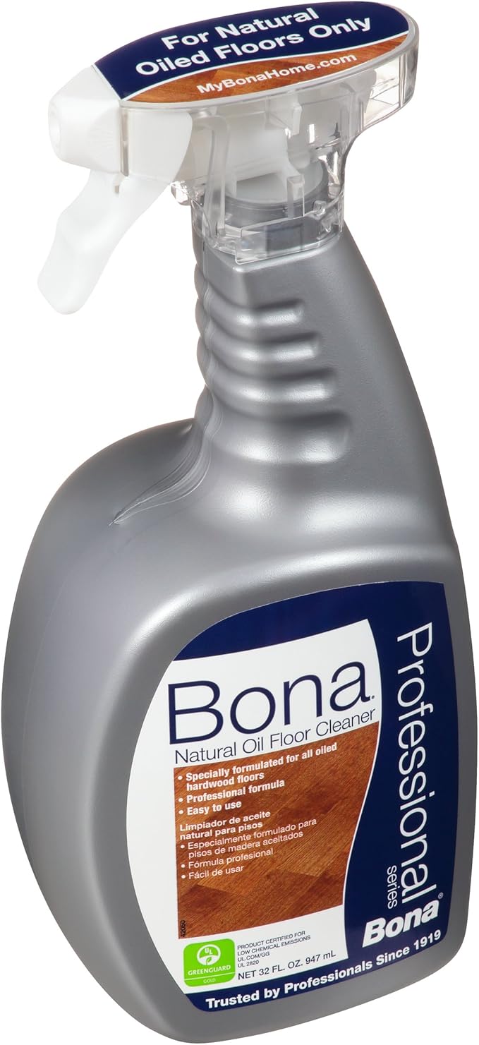 Bona Professional Series Natural Oil Hardwood Floor Cleaner Spray, 32 Fl Oz