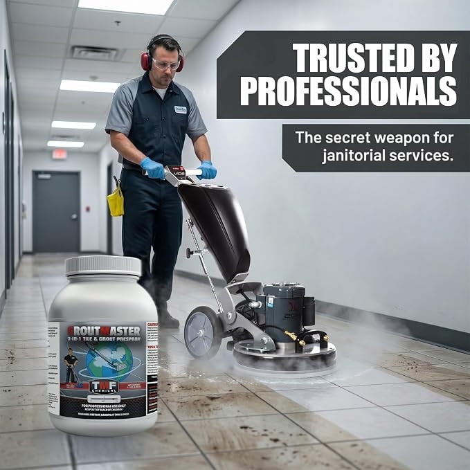 TRUCK MOUNT FORUMS GroutMaster Tile and Grout Cleaner Solution, 6.5 lbs | Fast-Dissolving Heavy Duty Grout Cleaner Solution, Removes Stains, Grease, and Tough Dirt for Residential & Commercial Use