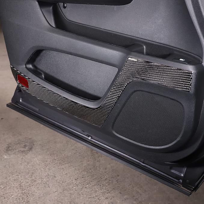 Door Anti-Kick Pad Stickers for Honda Pilot 2016-2022/ Ridgeline 2017-2023/ Passport 2019-2023, Inner Car Door Anti-Collision Mat, Interior Door Trim Panel (Front Door Anti-Kick Panel Sticker)