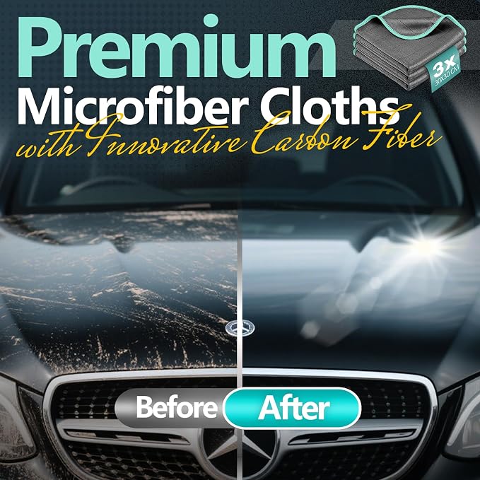 Airlab Glass Polishing Streak Free Miracle Cleaning Cloth, Grey-Green | Lint Free Microfiber Cleaning Rags for Glasses Kitchen Dish Mirrors Easy Clean,12 x 12 Inches, Pack of 3