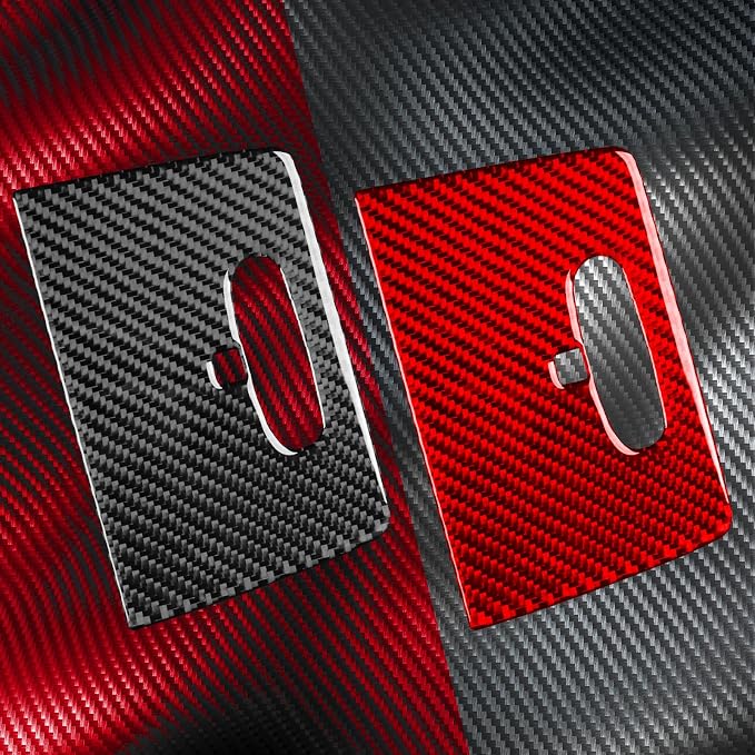 Fit for Cadillac Escalade ESV 2007-2014 / EXT Hybrid 2009-2013 | Real Carbon Fiber | Roof Map Reading Lamp Panel Cover | Stickers | Anti-scratch | Self-adhesive