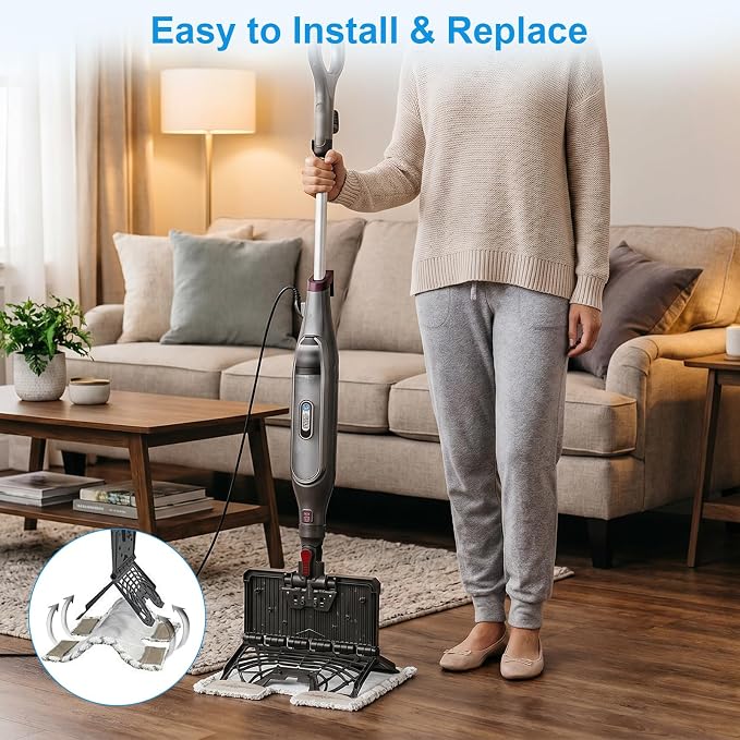 6 Pack Steam Mop Replacement Pads for Shark Genius S5003D S3973D | for Shark Lift-Away Pro Steam Mop S3973 S3973WM S5001 S5002Q S5003A S5004 S5004QW S6001WM S6002 S6003D P184WQ Steamer Pads