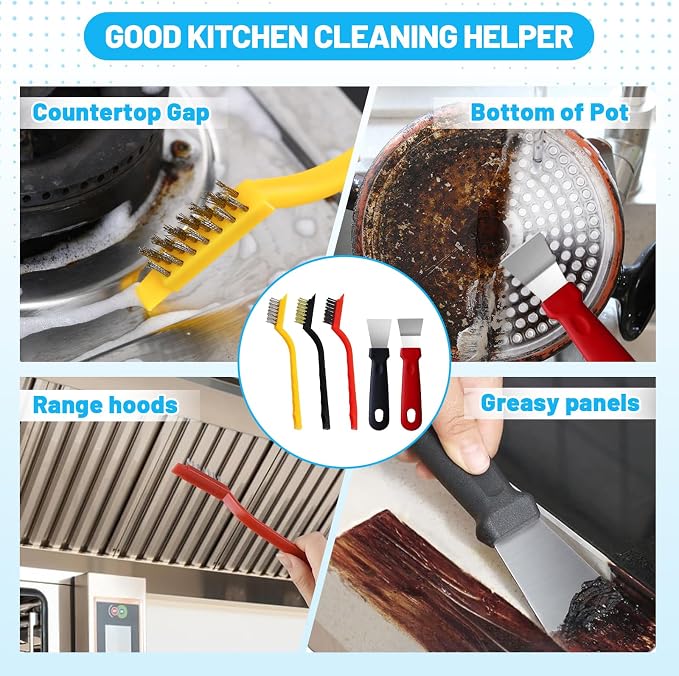16Pcs Crevice Cleaning Brush Set, Hard Bristle Scrub Brushes for Gaps | Deep Cleaning Window Groove, Cleaning Brush for Sliding Door, Sill, Tile Lines, Shutter, Corner, Sink, Teapot, Bottle