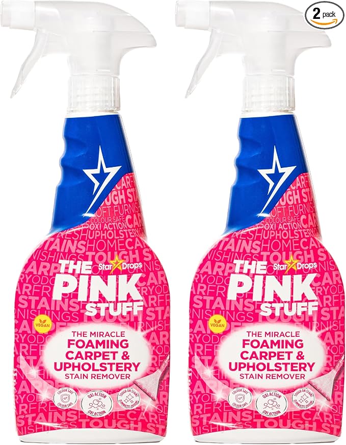 Stardrops - The Pink Stuff - The Miracle Foaming Carpet & Upholstery Stain Remover (Pack of 2)
