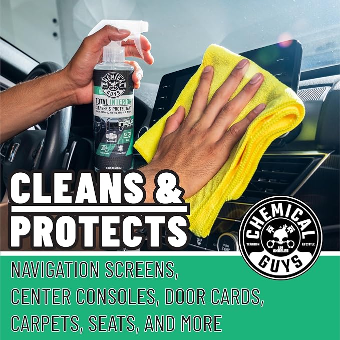 Chemical Guys, Total Interior Cleaner & Protectant, New Car Smell, 1 Gallon | Cleans leather, vinyl, plastic and glass in one step with a fresh new car scent and a factory-style finish