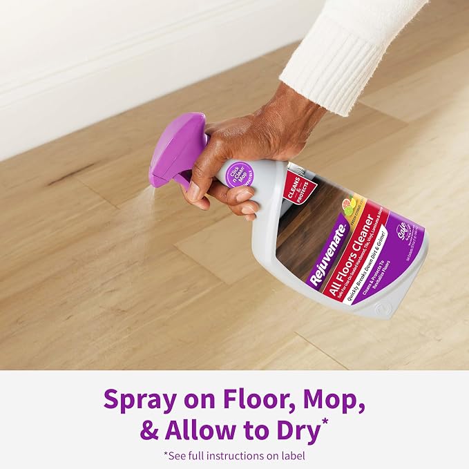 Rejuvenate All Floors Cleaner Refill, 1 Gallon, Breaks Down Dirt and Grime, Cleans and Protects Floors Throughout Your Home, Including Sealed Hardwood, Tile, Vinyl, Laminate and More | Safe on Sealed Hardwood, Laminate & More, Breaks Down Dirt & Grime,...