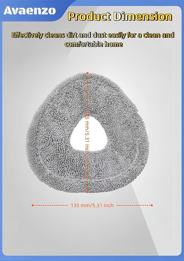 4 Pack Replacement Mop Pads Compatible with Narwal Freo X Z Ultra Z10 Freo Pro J3 J4 YJCC012 YJCC015 Ultra-fine Resuable Mop Cloth Robot Vacuum Cleaner Accessories, Grey