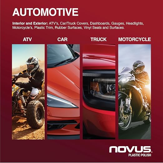 NOVUS 7503E | Clean and Protect Automotive Surface Protection | 7 Ounce Bottle | Professional Grade Do-It-Yourself Formula | 6 Pack