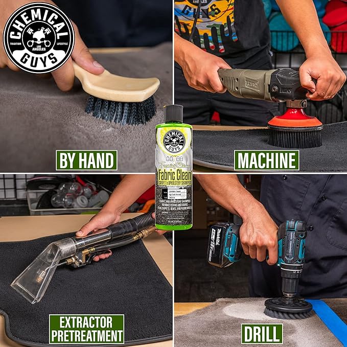 Chemical Guys, Foaming Citrus Fabric & Carpet Cleaner, Seats & Mats, 32 oz | High-foam cleaner lifts coffee, soda and food stains and odors from seats, carpet and floor mats, citrus scent