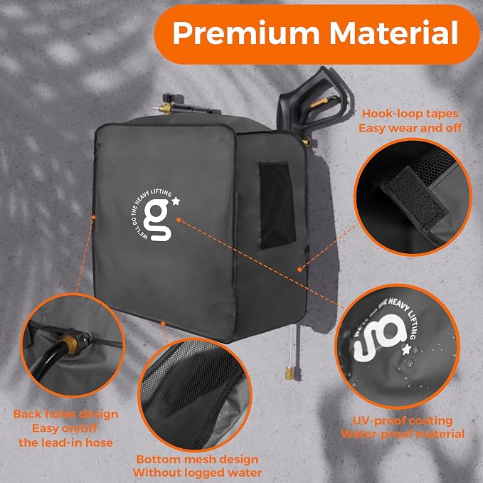 Giraffe Tools Pressure Washer Cover for Model Essential/Plus/Pro | UV Resistant, Waterproof and Anti-Fading Cover for Giraffe Tools Grandfalls Pressure Washer