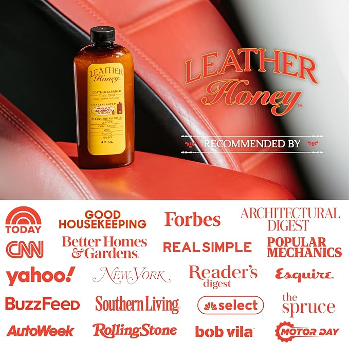 Leather Honey Leather Cleaner Concentrate — Non-Toxic Formula Makes 32oz.
