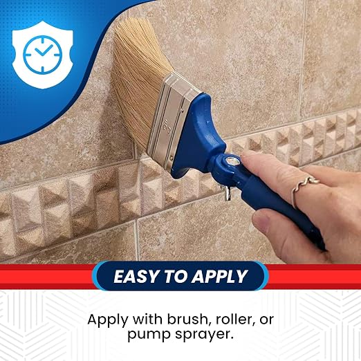 Clean-EEZ Grout Sealer - Protect Your Floors and Showers from Stains - Natural Stone Safe - Water and Oil Shield - Large 32 oz Bottle