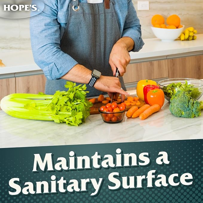 HOPE'S Perfect Granite & Marble Countertop Cleaner, Stain Remover and Polish, Streak-Free, Ammonia-Free, 22 Ounce, 12 Pack