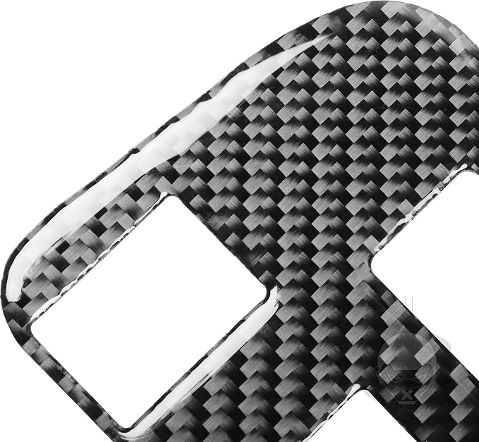 Real Carbon Fiber Trim for Dodge Charger Chrysler 300 Accessories | for Charger 2011+ Chrysler 300 2011-2023 Rear USB Panel Sticker Interior Thick Overlay Decal - A